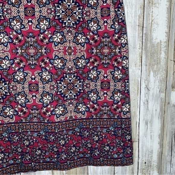 Talbots Pink Floral Paisley Mini Skirt - Picture 2 of 4